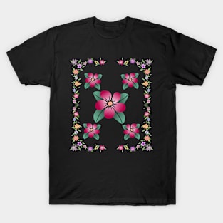 flower tendril flower meadow floral flowerpattern blooms T-Shirt